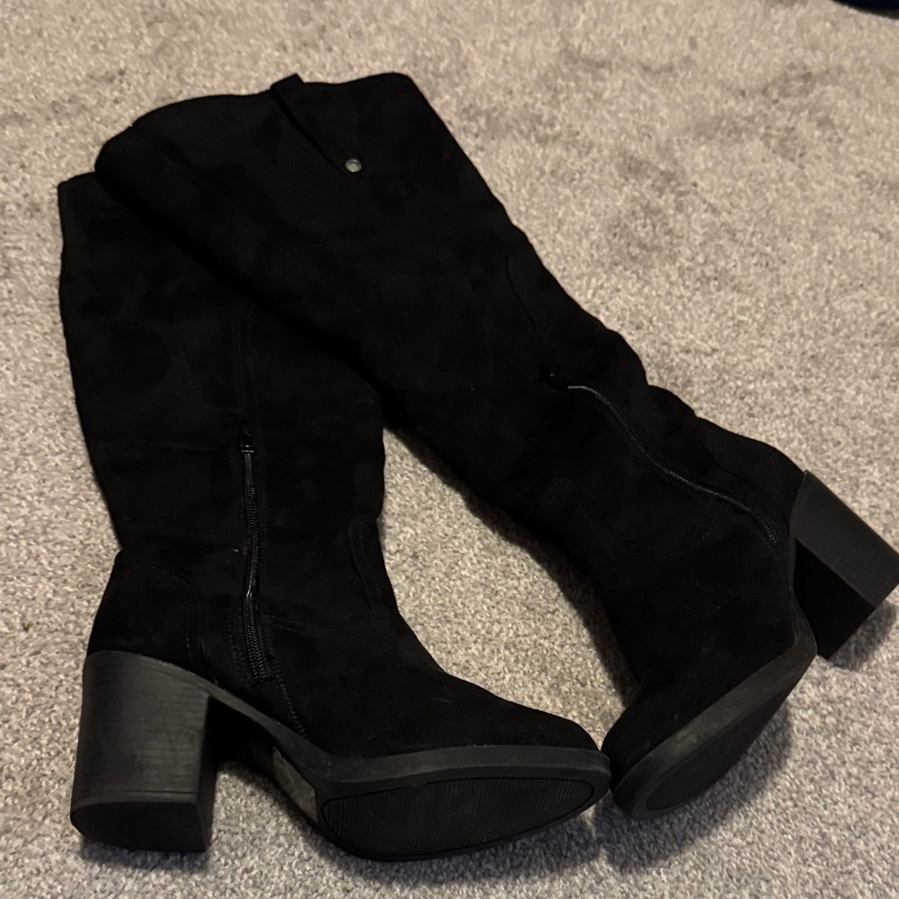 SO Black Over the Knee Boots